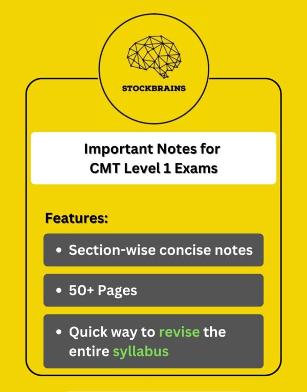 Important notes - CMT Level 1
